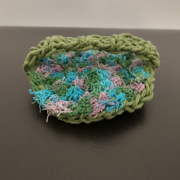Reversible Dish/Body Scrubby with Handle - Crochet - Picture 5 of 7